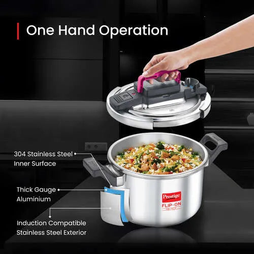 PRESTIGE | COOKER |TRIPLY FLIP-ON 5L |PRESSURE COOKER 22CM