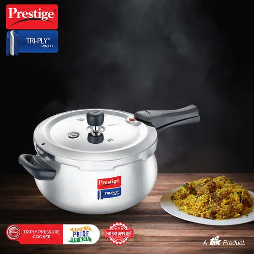 PRESTIGE | COOKER |TRIPLY PRESSURE COOKER |3L HANDI 18cm