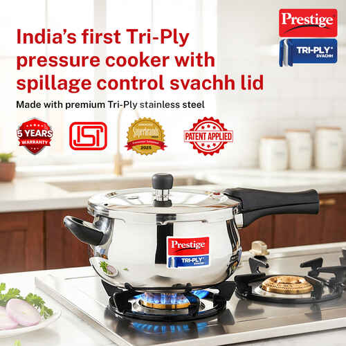 PRESTIGE | COOKER |TRIPLY |PRESSURE COOKER |5L HANDI 22cm