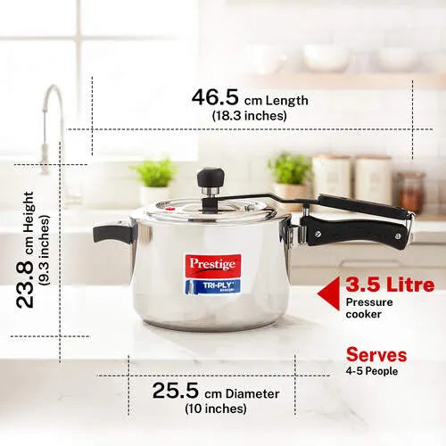 PRESTIGE | COOKER |TRIPLY SVACHH 3.5L| INN LID ST |WALL PRCKR