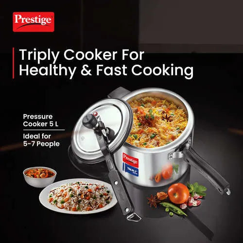 PRESTIGE | COOKER |TRIPLY SVACHH |5L INN LID |ST WALL |PR CKR