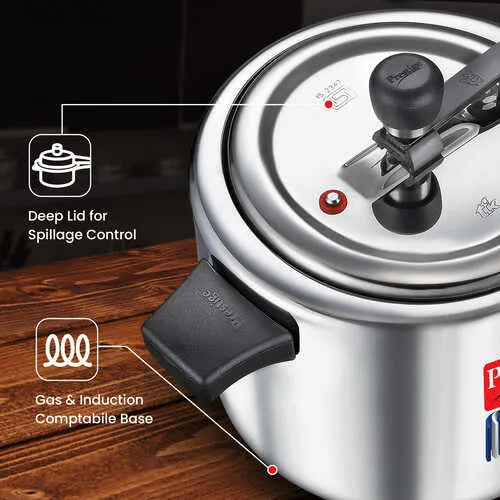 PRESTIGE | COOKER |TRIPLY SVACHH |5L INN LID |ST WALL |PR CKR