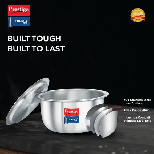PRESTIGE | COOKWARE |TRIPLY TOPE |COOKWARE DIA |160MM