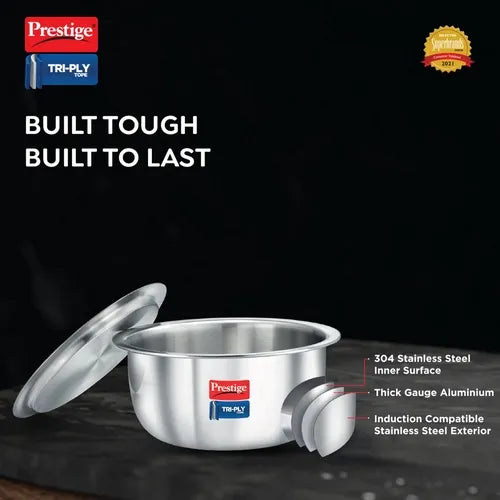 PRESTIGE | COOKWARE |TRIPLY TOPE |COOKWARE DIA |200MM