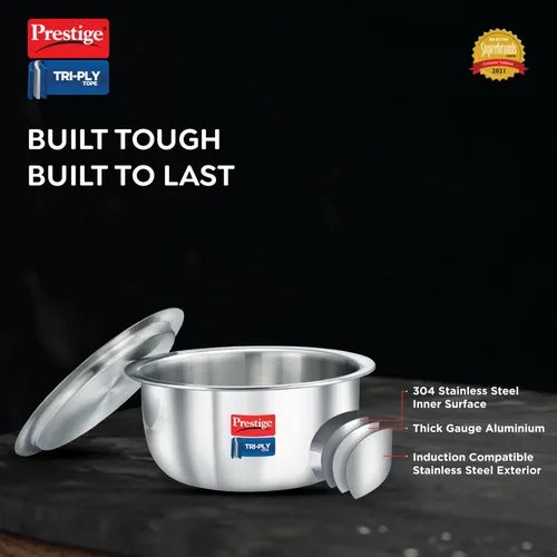 PRESTIGE | COOKWARE |TRIPLY TOPE |COOKWARE DIA |220MM