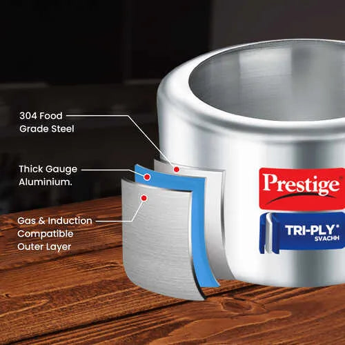 PRESTIGE | COOKER |TRIPLY SVACHH |2L INN LID |ST WALL |PR CKR