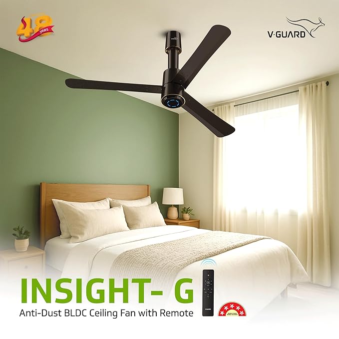 VGUARD | CELLING FAN |1200 MM | BLDC INSIGHTG | 48 CHOCO | BROWN GLO