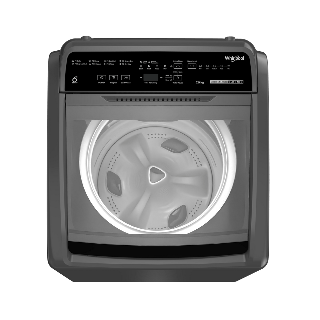 WHIRLPOOL | 5 STAR | 8 KG | FULLY AUTOMATIC | TOP LOAD | 360 BLOOMWASH PRO H 8.0 GRAPHITE 10 YMW