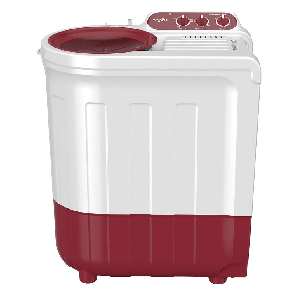 WHIRLPOOL | 5 STAR | 7 KG | SEMI AUTOMATIC | TOP LOAD | ACE 7 SUPREME CORAL RED