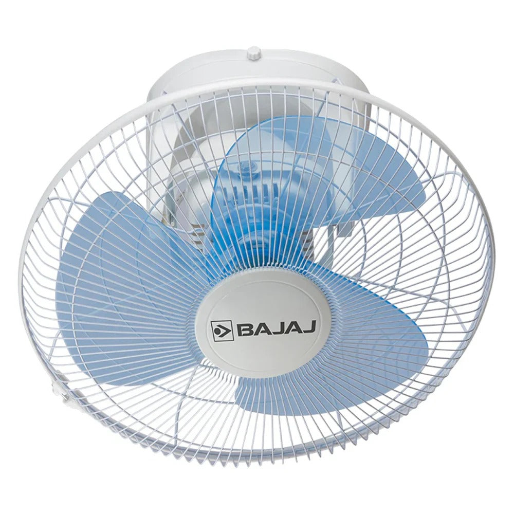 BAJAJ | CELLING FAN |  400 MM GYRONETIC | 360 CABIN FAN | WHITE BLUE