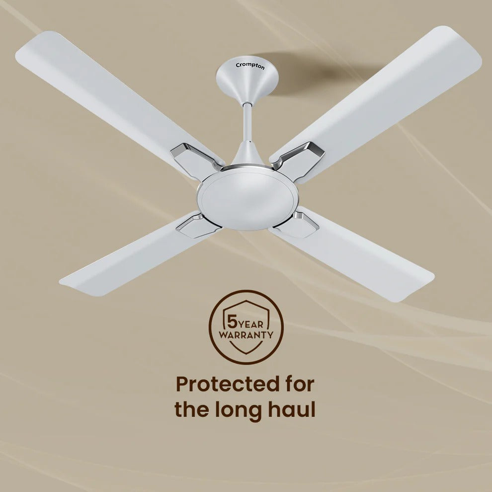 CROMPTON | CELLING FAN | 1200 MM | AURA2 PM 4 BLADE PEARL WHITE | AD2S