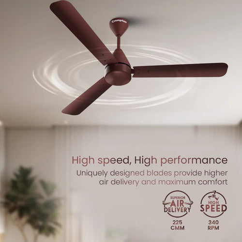 CROMPTON | CELLING FAN  |1200 MM BLDC|  ENERGION COOKIE | BROWN 5Z