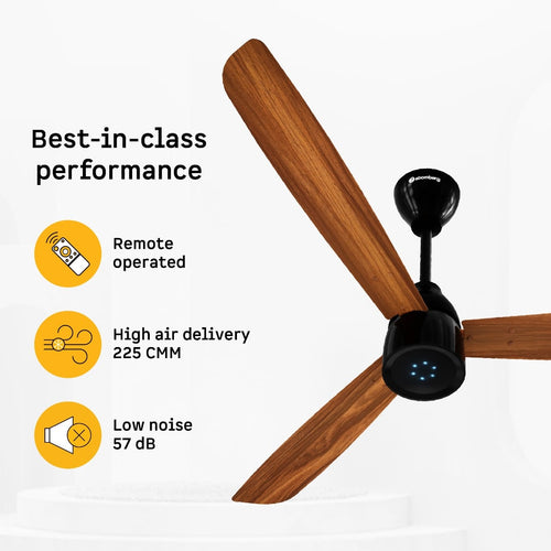 ATOMBERG CELLING FAN | 1200 MM BLDC| RENESA PRIME | CREST HONEY MPLWOOD