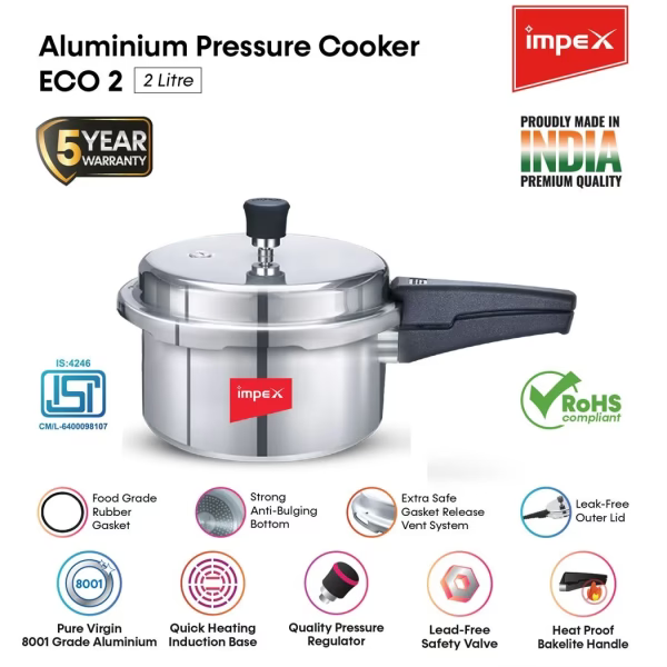 IMPEX | PRESSURE COOKER | 2 L | (ECO 2)